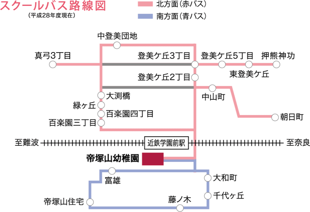 スクールバス路線図