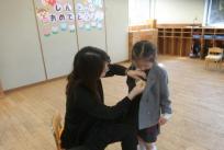 新しい名札は、嬉しいな!